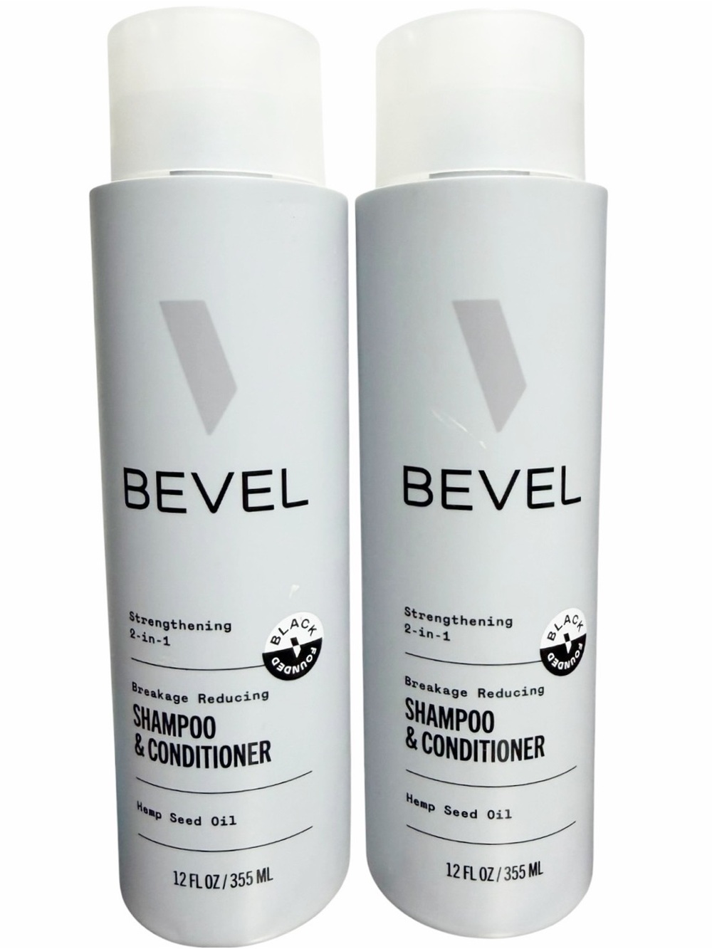 {Set of 2} BEVEL Strengthening 2-in-1 Shampoo & Conditioner 12 fl oz ~ New